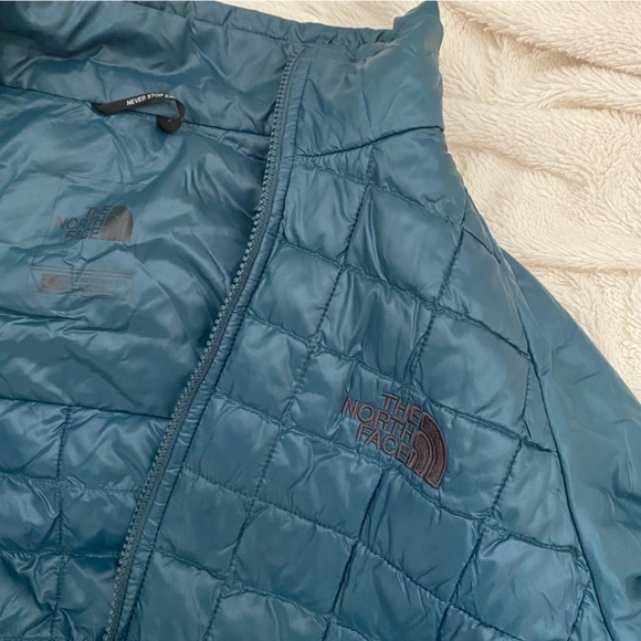 The North Face Men's ThermoBall Eco Snow Triclimate Jacket 3-in-1 grey/blue Sz L - Picture 9 of 14